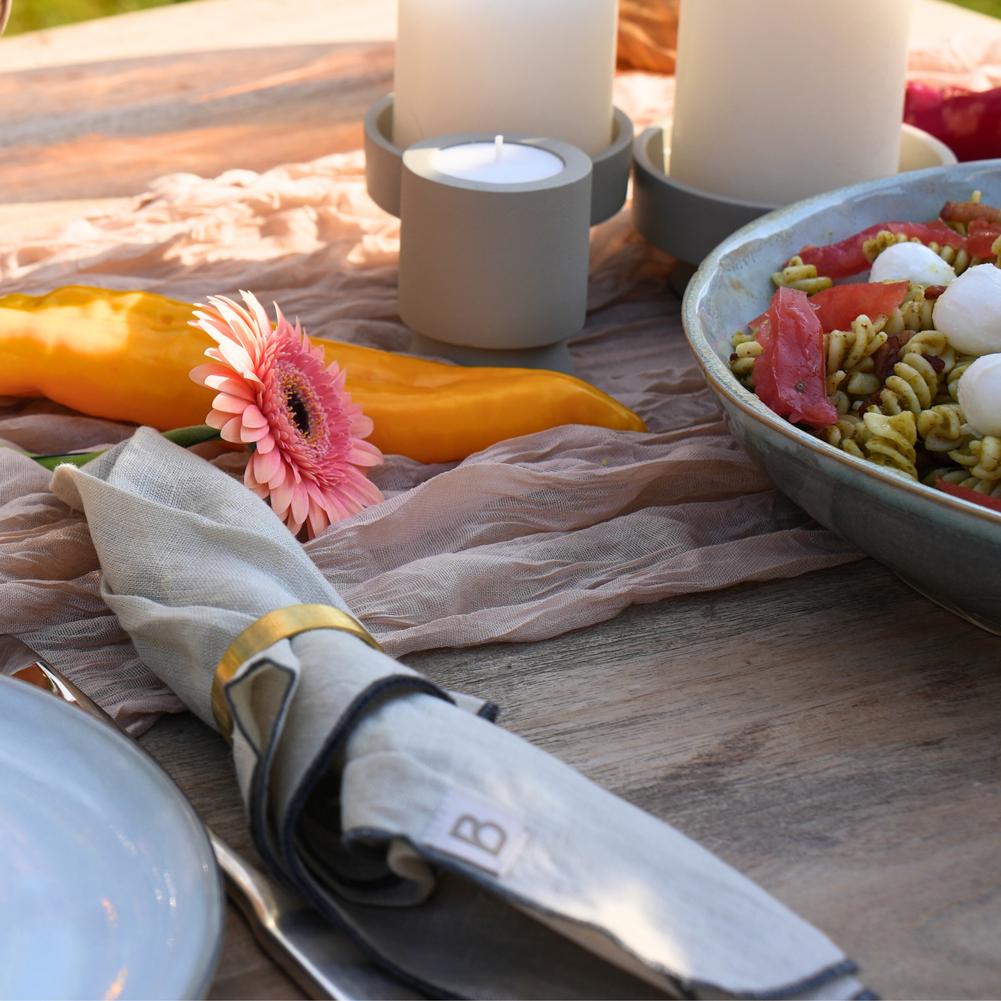 Broste Copenhagen Napkins Gracie - Simply Taupe