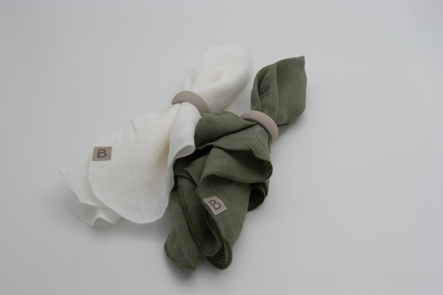 Broste Copenhagen Napkins Gracie - White